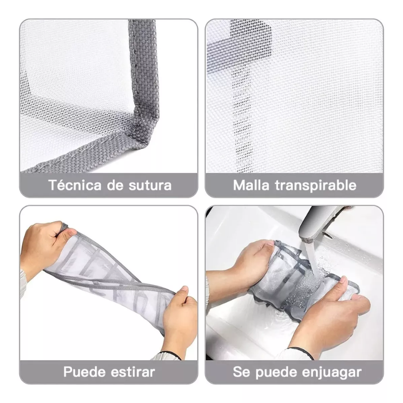 Set 3 Organizadores Ropa Interior Gris